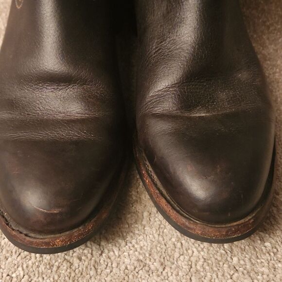 Frye Men\'s Dark Brown Leather Mid-Height Western Riding Boots Size 10 main image 8